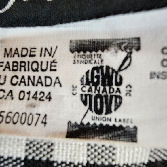 Vintage 60s Gingham Button Front Mini Dress Jacket Black White  Size Medium - Picture 14 of 15